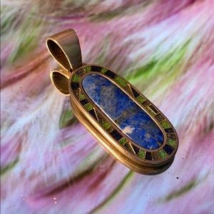 Vintage 925 Sterling Stone pendant